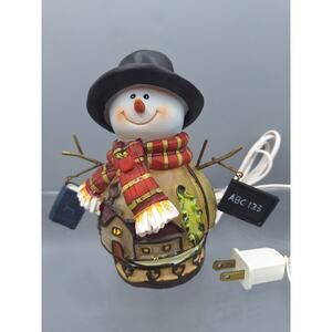 Kirkland's Snowman Teacher Night Light 7 Inches Tall, Includes 7 Watt Bulb